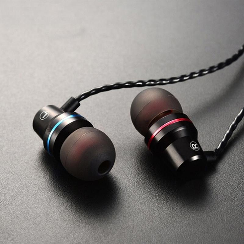 Проводные наушники-вкладыши с шумоподавлением, стереонаушники, звук с сильными басами, спортивная гарнитура