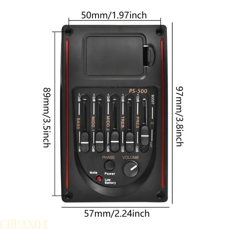 A1A2 Акустическая гитара 5-полосный эквалайзер Предусилитель Усилитель Звукосниматели для гитары Пьезоэлектрические системы Тюнер для гитары Звукосниматели для гитары