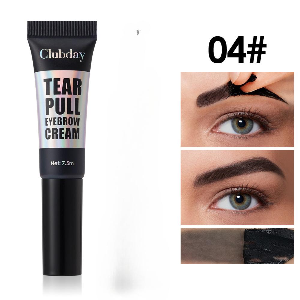 4-цветный отрывной клей для бровей, долговечный, водостойкий, не размазывается, большая головка кисти, натуральный и легко окрашивается, жидкий карандаш для бровей, краска для бровей