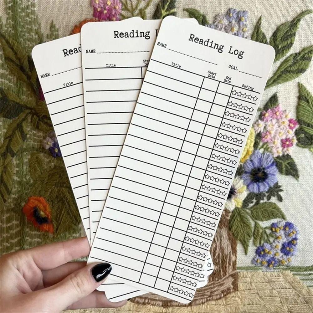 Reading Challenge Reading List Marker Cards Writable Notes Book Tracker Bookmark  Reading Lover