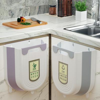 Мусорный бак, настенный, складной, компактный, с пряжкой, дверца шкафа, настенная подвесная корзина для хранения, товары для дома