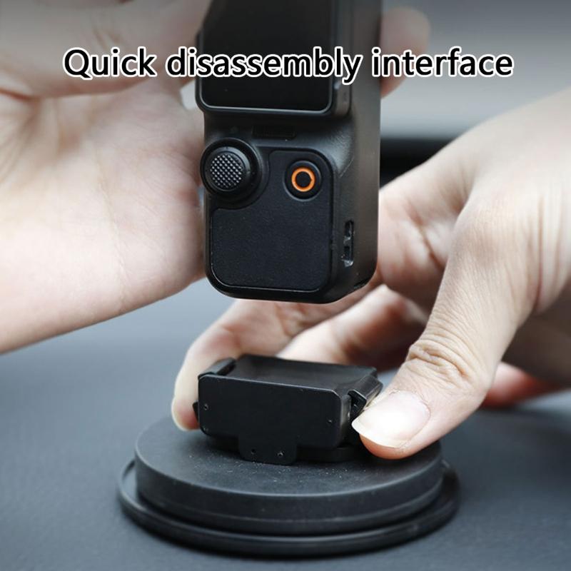 Легкая магнитная подставка-адаптер для камер Pocket3, отличающаяся прочной металлической конструкцией и универсальным портом.