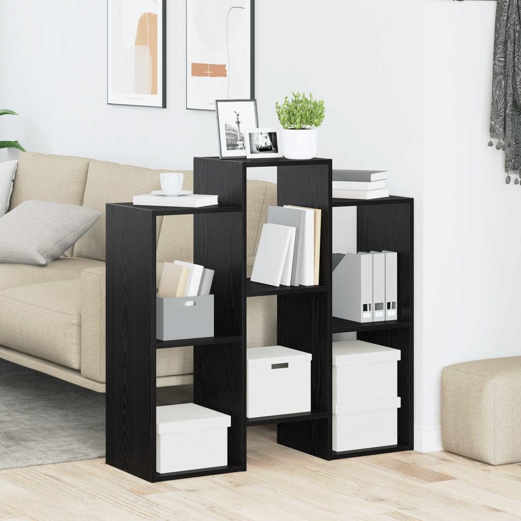 Sideboard Black Oak Look 90 x 30 x 90 cm