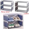 3/4Tier Shoe Tower Shelf Shoes Rack Organizer Shelf Storage Cabinet Nonwoven Shelf
