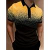Paint Spot Print Polo Shirt For Men Simple Trend Essential Basics Short Sleeve Button Golf Shirts 2025 Summer Hot Top Wholesale