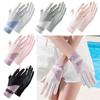 Breathable Summer Anti-UV Sunscreen Gloves Ice Silk Gloves Women Gloves Mittens