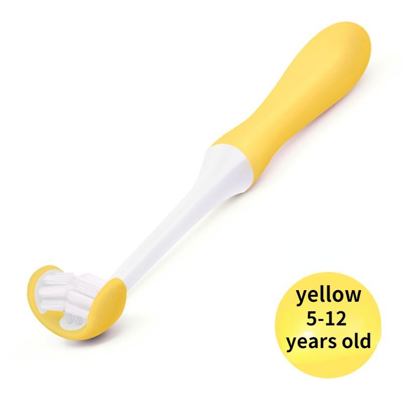 3D Детская зубная щетка Трехсторонняя U-образная упаковка 360 градусов без тупиков Зубная щетка для комплексного ухода YSL