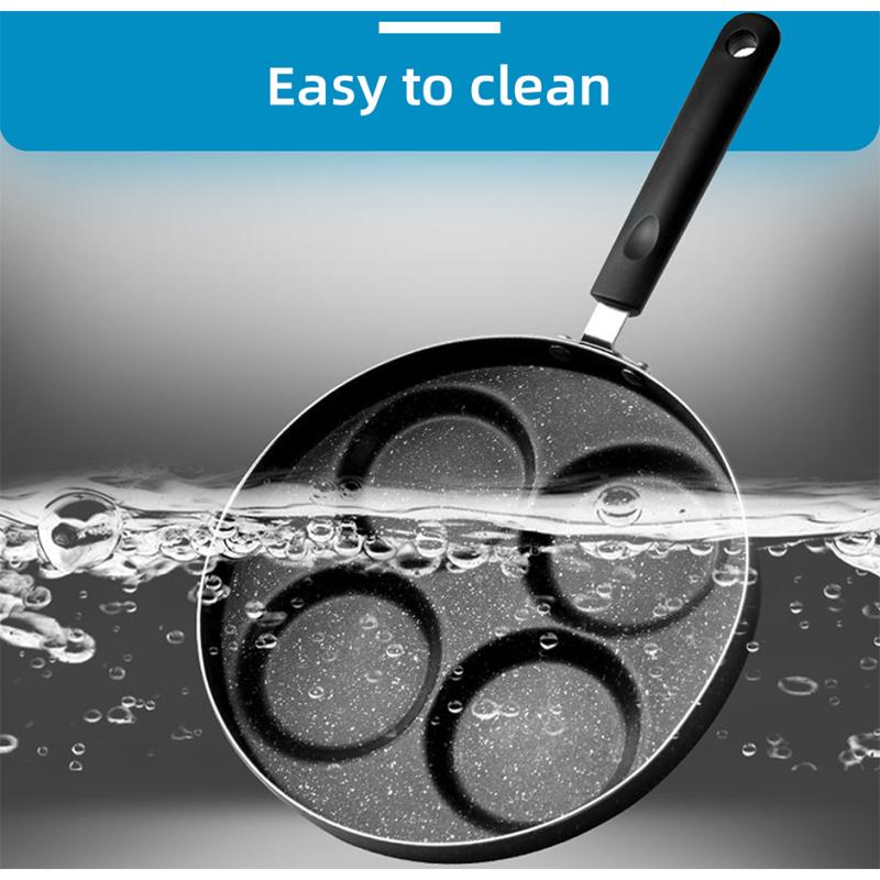 4/7 Cups Pancakes Frying Pans Breakfast Egg Pan Durable Non-stick Pan Holes Cooking Egg Ham Pans Pancak Maker Pan Cookware