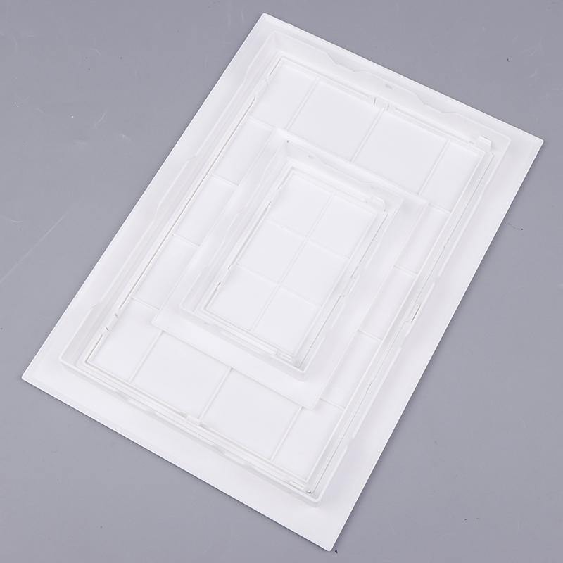1Pc Access Panel Inspection Hole Pvc Access Doors Wall Ceiling White Hatch Cover Universal Plastic Push-Type Inspection Port