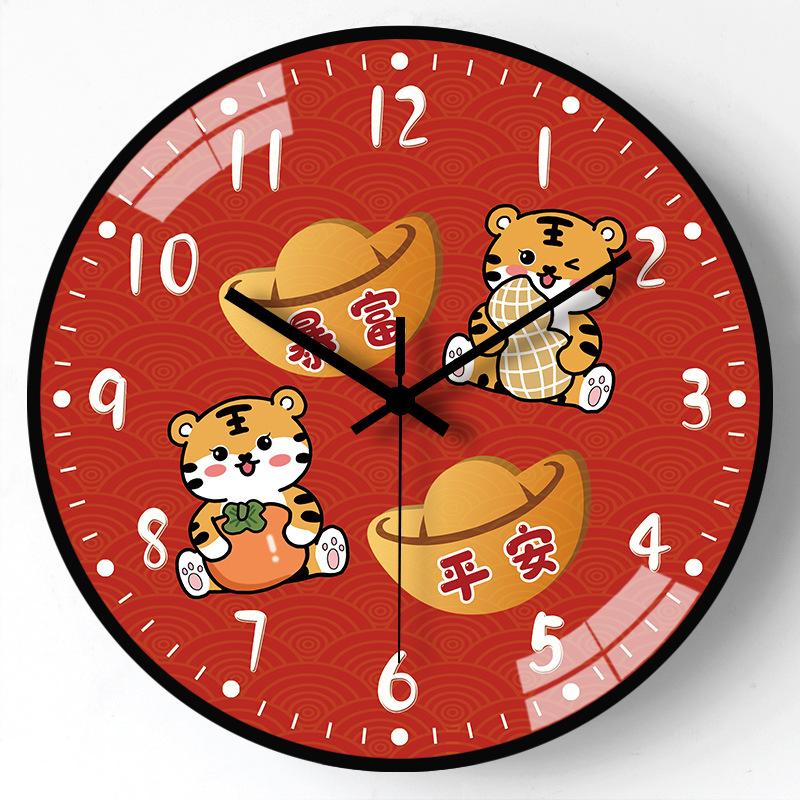 14-дюймовые 35 см новые китайские часы настенные часы гостиная бесшумные простые часы настенные современные креативные китайские часы