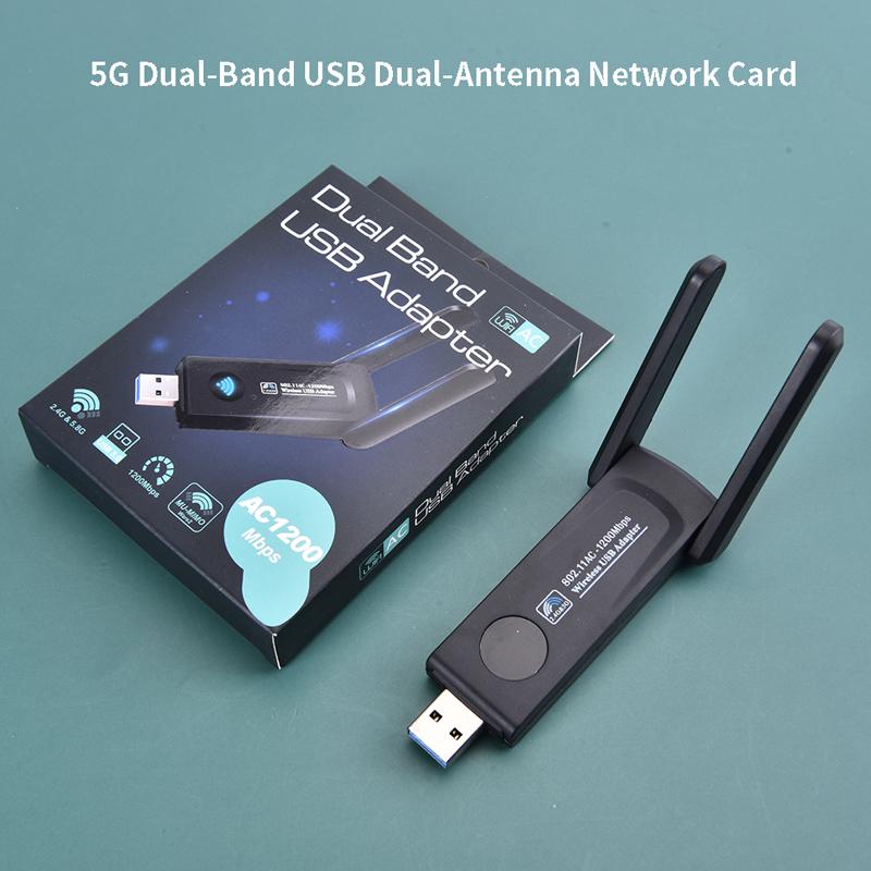 Usb 3.0 1200 Мбит/с Wi-Fi адаптер двухдиапазонный 5 ГГц 2,4 ГГц 802.11Ac Wi-Fi антенна