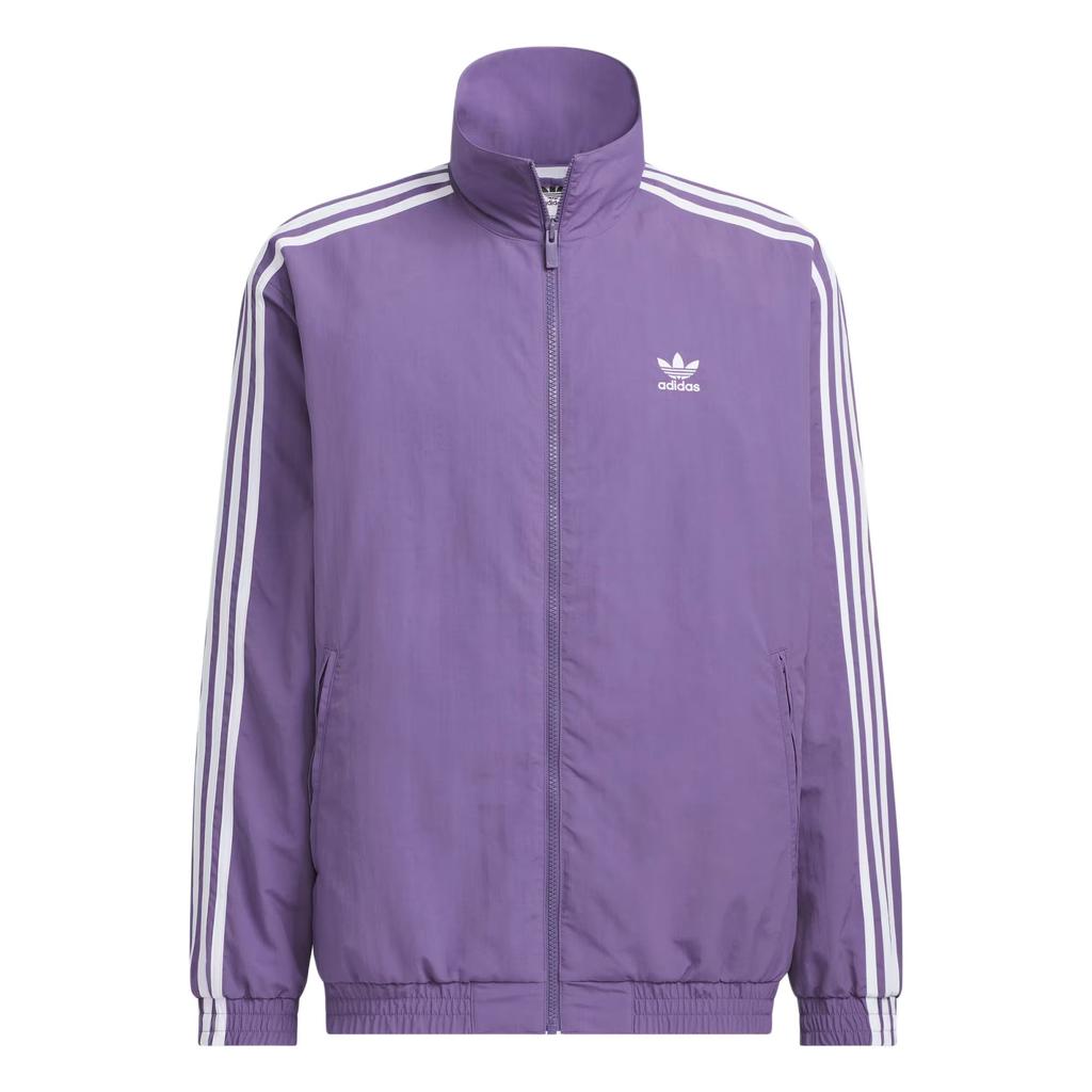 Adidas Originals Firebird Track Top Logo Sports Comfortable Stand Collar Long Sleeve Jacket Men Jacket Tech-Purple KC1456