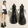 Thick-heeled Martin Boots for Women 2025 Popular Autumn and Winter Versatile Thick-soled Single Boots, Small People Increase Height and Look Thin, S