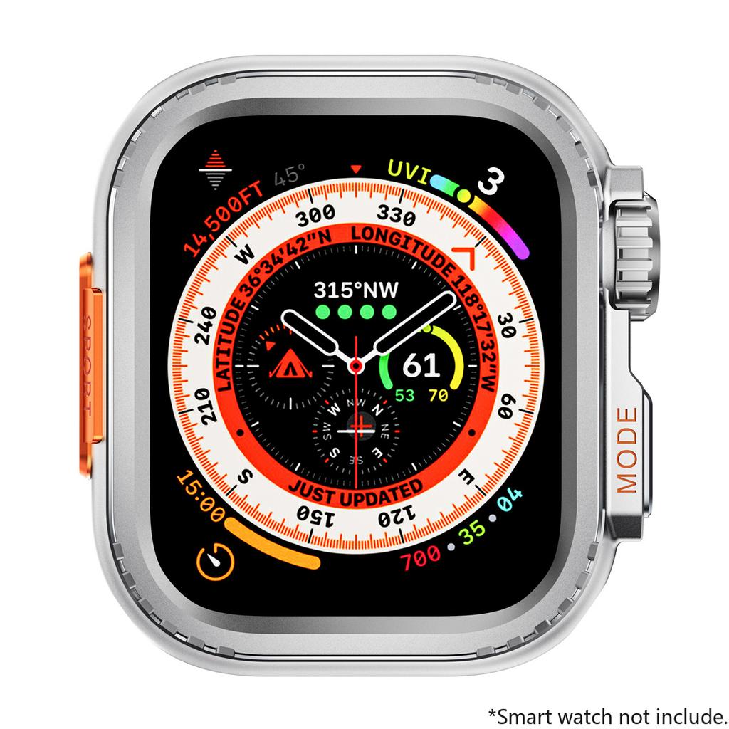 Металлический бампер-чехол для Apple Watch 45 мм 44 мм Защитная рамка-крышка для iWatch Серии 11 10 9 8 7 6 5 4 SE Превратить в Ultra 2 49 мм
