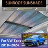 Солнцезащитные шторки на люк для Volkswagen VW Taos Tharu 2018~2024, теплоизоляция лобового стекла, шторка для люка с защитой от ультрафиолета, аксессуары для крыши