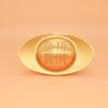 Pure Copper Gold Ingot Solid Desktop Ornaments Simulation Treasure Bowl Ornament  Living Room