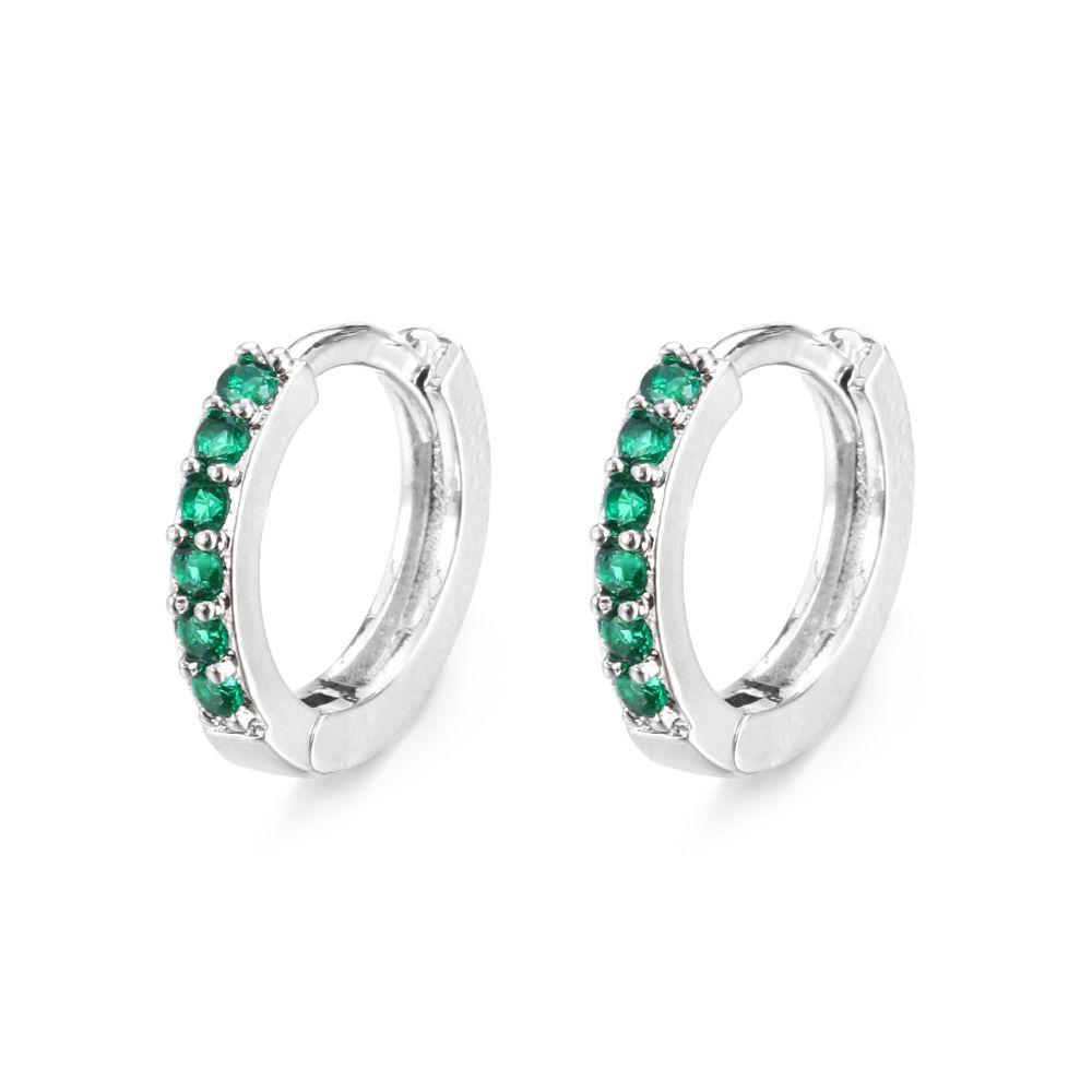 Daith Conch Snug Nose Ring CZ Ear Piercing Zircon Ear Stud Colorful CZ Earrings Cubic Zirconia