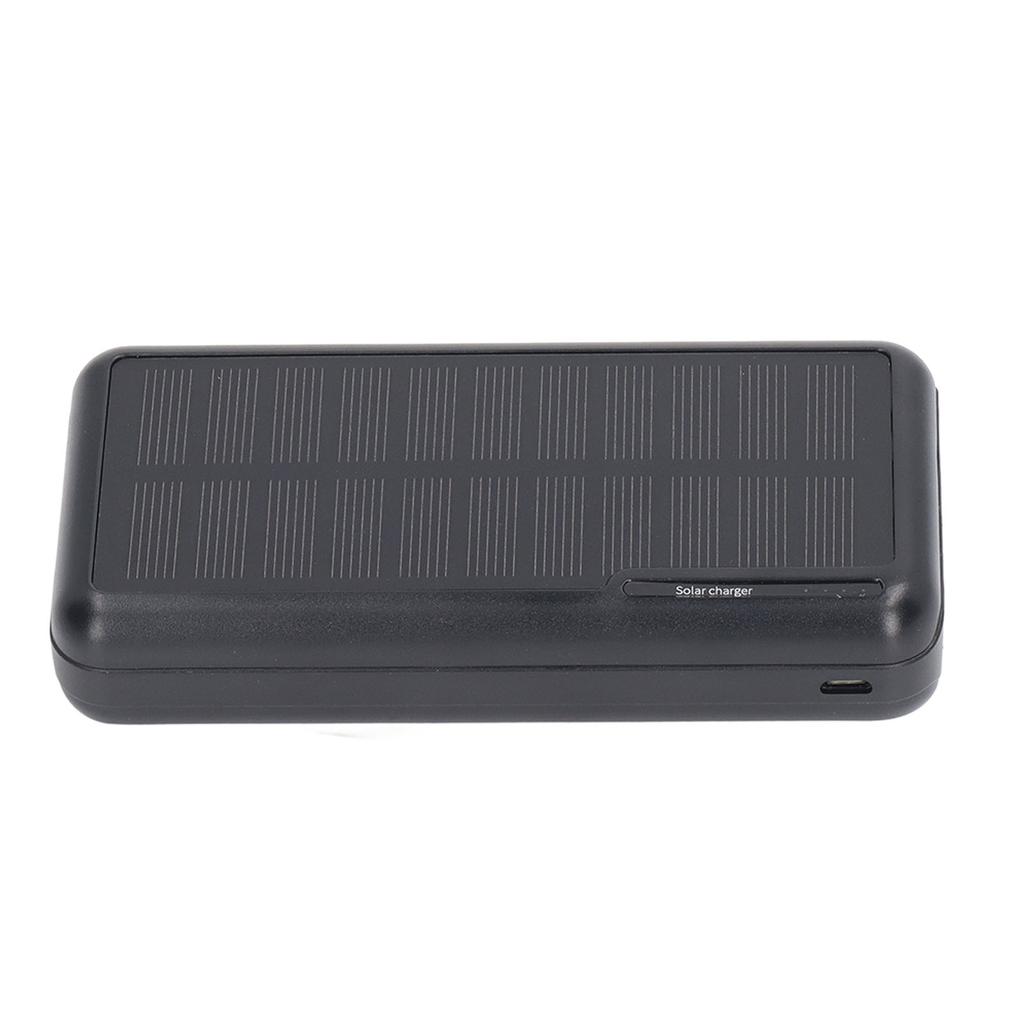 Solar Power Bank 30000mAh Capacity Dual USB Port Portable for Outdoor Camping Hiking