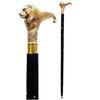 Brass Walking Stick Solid Designer Lion Head Wooden Cane Style for Elders