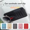wszm6 Car Sunglasses Holder Sun Visor Clip Card Storage Organizer for Mitsubishi Pajero Sport Lancer ASX L200 Interior