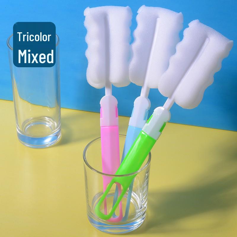 Съемная губка для чистки с длинной ручкой для термокружек и детских бутылочек