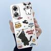 Для OPPO A17 A17K 2022 CPH2477 Чехол Задняя крышка Милый Панда Милые Девочки Мягкий Силикон ТПУ Чехол для Телефона Ударопрочный Защитный Корпус