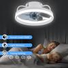IRALAN Modern Ceiling Fan with Light Silent LED Ceiling Fan Light with Remote Control Lamps for Room Restaurant Home Appliance