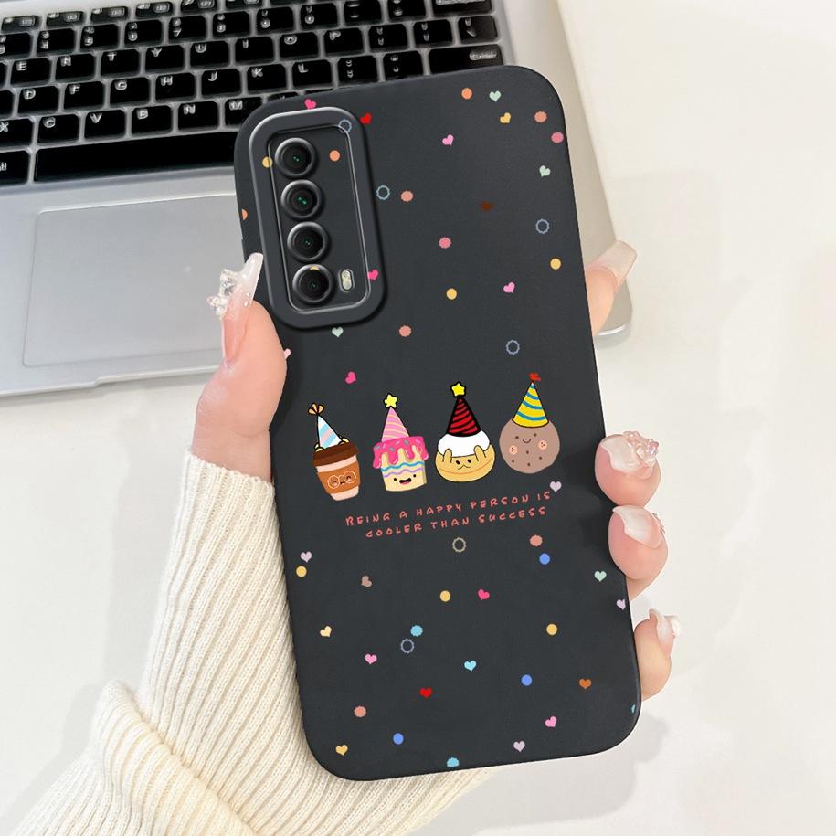 For Huawei P smart 2021 Case New Soft Silicone Cover For Huawei PSmart 2021 PPA-LX1 Phone Cover on Huawei Y7a Enjoy 20 SE Bumper