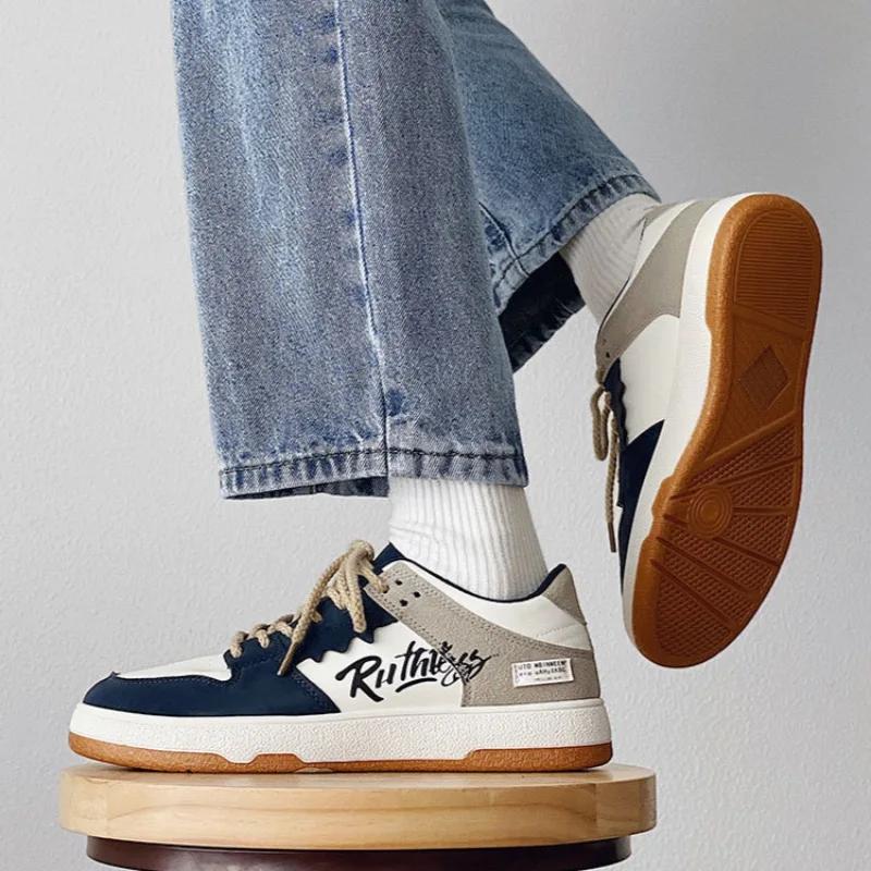 Модные мужские кроссовки Модная повседневная обувь для активного отдыха Кроссовки для тенниса Уличная обувь для скейтбординга для мужчин Вулканизированная обувь Zapatillas Hombre