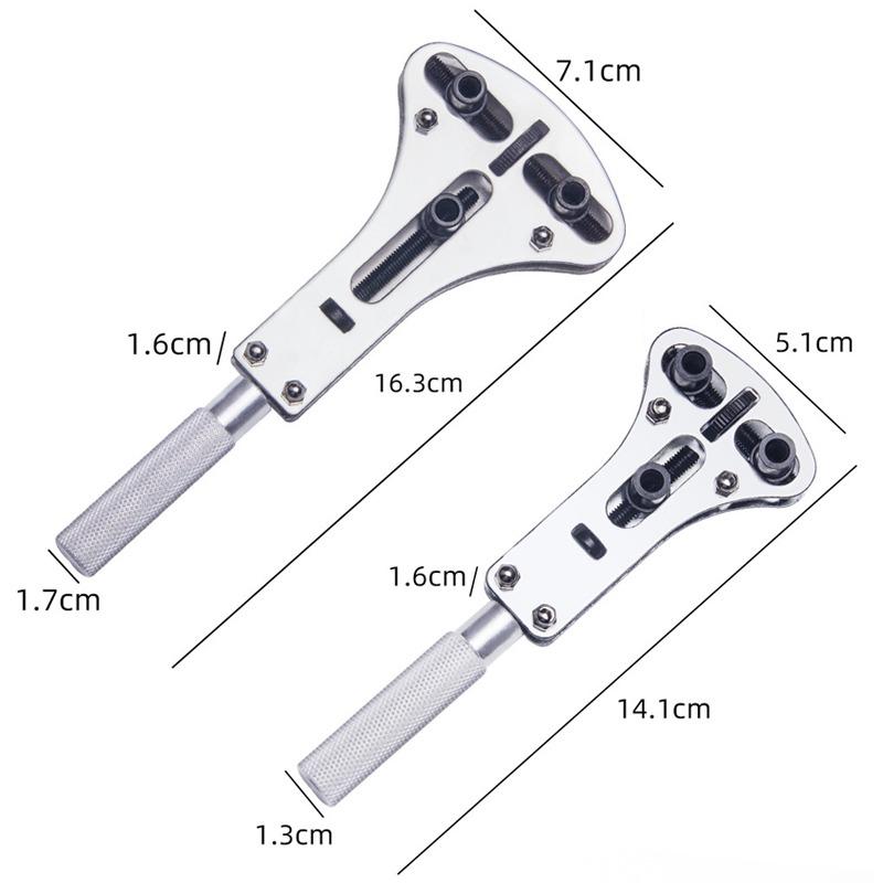 20pcs Watch Repair Tools Opener Steel 4 Type Paws Adjustable Watch Back Cover Opener Backcase Open Tool With Movement Holder