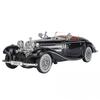 1/24 Mercedes-Benz 500K Классическая старинная игрушечная машинка для детей Литая модель из сплава со звуком и светом Коллекция Подарок для мальчиков
