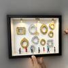 DIY Мини-музей Силуэтная коробка с маленькими рамками Фигурка Свет Персонализированная фоторамка Шкатулка для теней Декор на годовщину Свадьбу День рождения