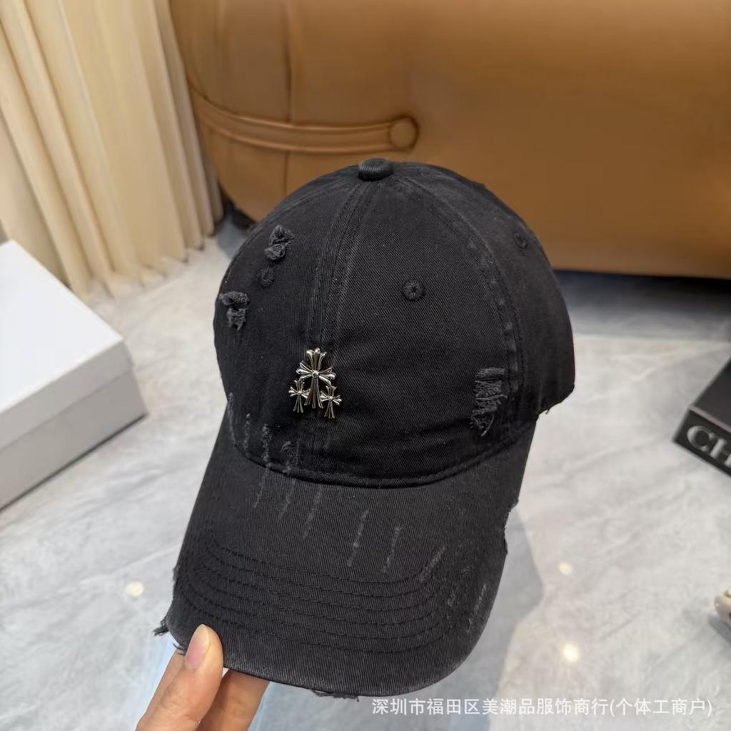 New personalized design washed hole baseball cap made old curved brim couple spring and summer casual versatile cap tide