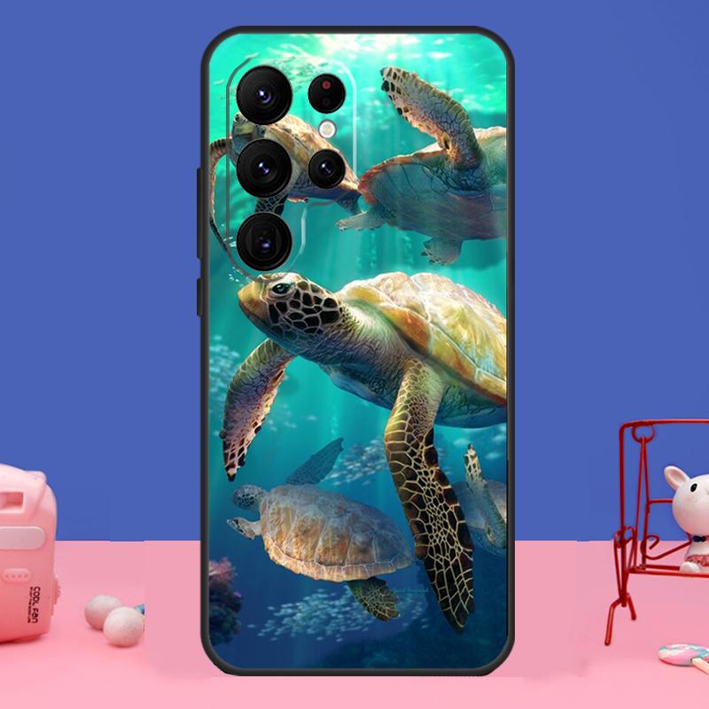 Чехол Морская Черепаха для Samsung Galaxy S24 S23 S22 S21 S20 FE Ultra Plus S8 S9 S10 Note 10 20 Ultra