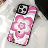 Mirror Phone Case for iPhone 15 11 13 14 for 15 16 Pro Max 12 13 16 Pro Cloud Flower and Animal Cute Style Phone Case