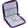 Eco-Fused Memory Card Case - Fits up to 44x SD, SDHC, Micro SD, Mini SD and 4X CF - Holder with 44 Slots (Purple / 44 Slots - 1 Pack)