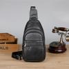 Мужская нагрудная сумка из натуральной кожи, повседневная и модная сумка через плечо, прочный рюкзак