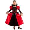 Костюм графини-вампира черный и красный для девочки - 7 лет - Хэллоуин