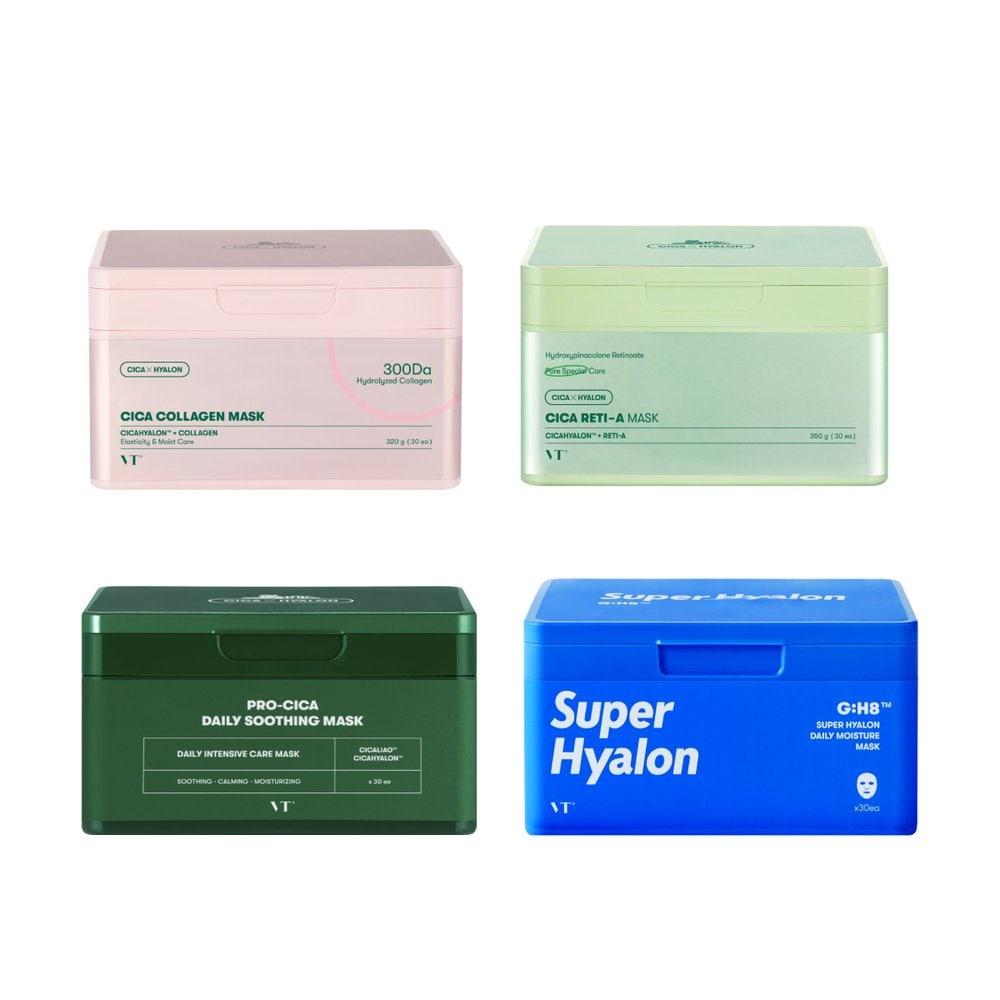 VT COSMETICS 1 Pack Per Day VT Reusable Mask 30 Sheets, 5 Types, Choose 1