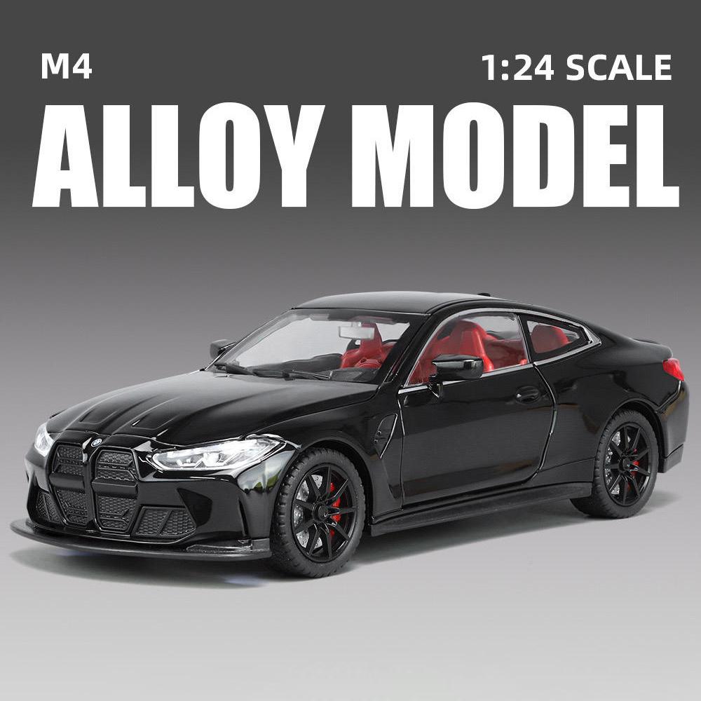 Новый 1:24 BMW THE M4 IM литой миниатюрный автомобиль из металла масштабная модель автомобиля звук свет имитация коллекция детский игрушечный автомобиль подарок