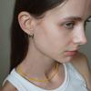 OURPIERRE LOVE SKINNY BEADS NECKLACE YELLOW