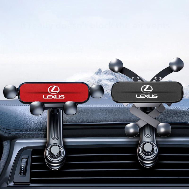 Interior Stickers Gravity Car Phone Holder Stand For Lexus RX330 IS250 Ct200h ES300h RX350 UX Car Air Outlet 360 Degree Rotate CSR4