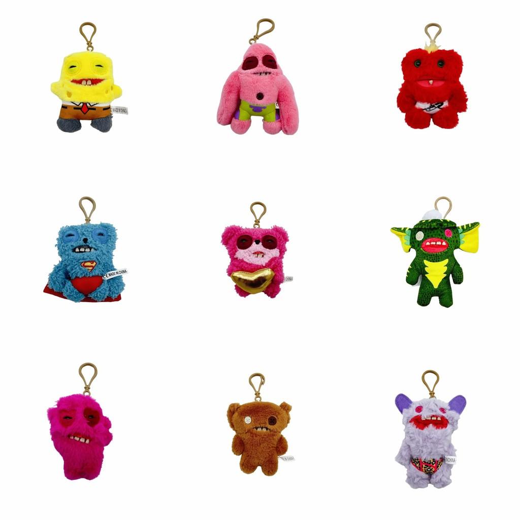 Fuggler Big Teeth Monster Plush Keychain With Cartoon Design For Kids And Gift Use