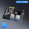 Адаптер PCIE 1x на 16x ci-express r Card 1 на 4 cie Slot USB 3.0 Card Multiplier Adapter для настольного компьютера