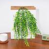90cm Artificial Plant Wicker Wllow Branch Wedding Home Decoration Ceiling Simulation Plant Hanging Green Plant