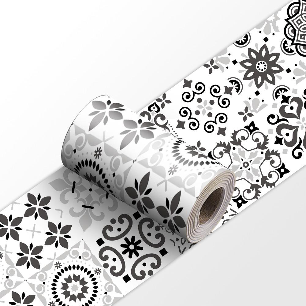 European Style Ceramic Wall Stickers Self-Adhesive Waterproof Peel and Stick Tile Peel & Stick Easy Install
