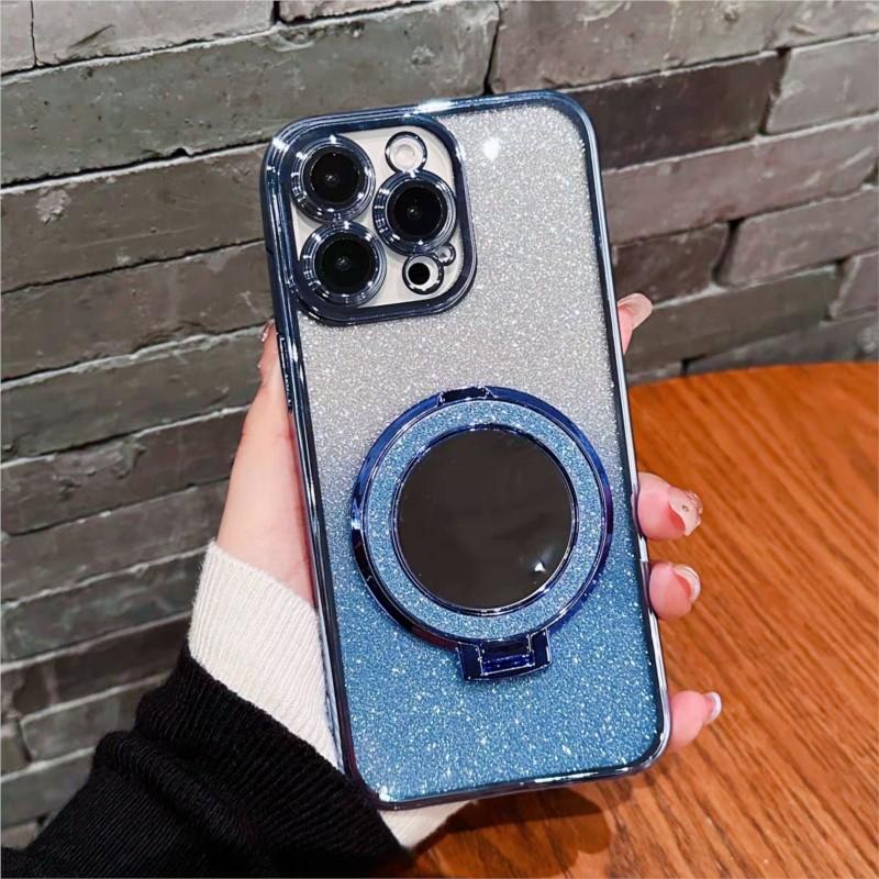 For Motorola Moto E13 E14 E32 Luxury Glitter Magnetic Mirror Stand Case For Motorola Moto E32 E14 E13 Shockproof Phone Cover