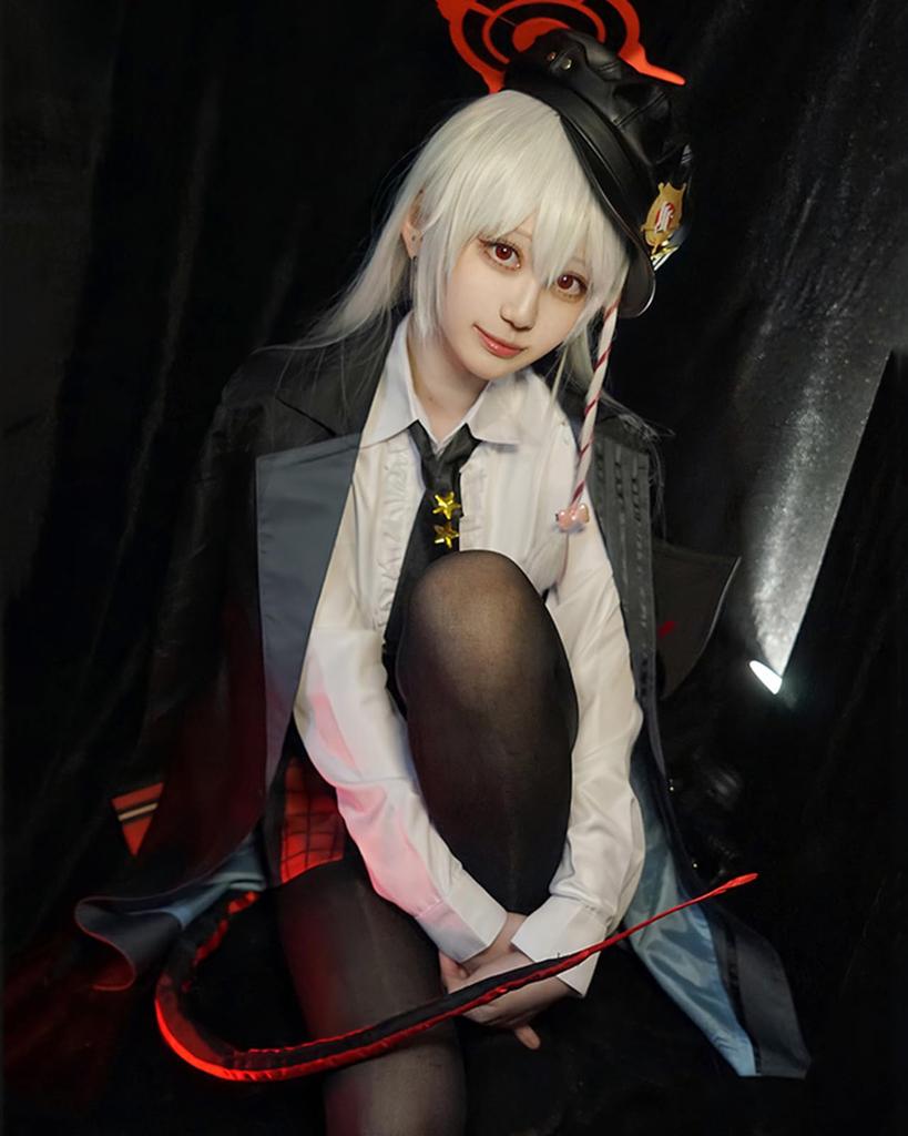 [Milky Time] Blue Archive Kurodate Haruna Cosplay Blue Archive Halloween Game Kurodate Haruna