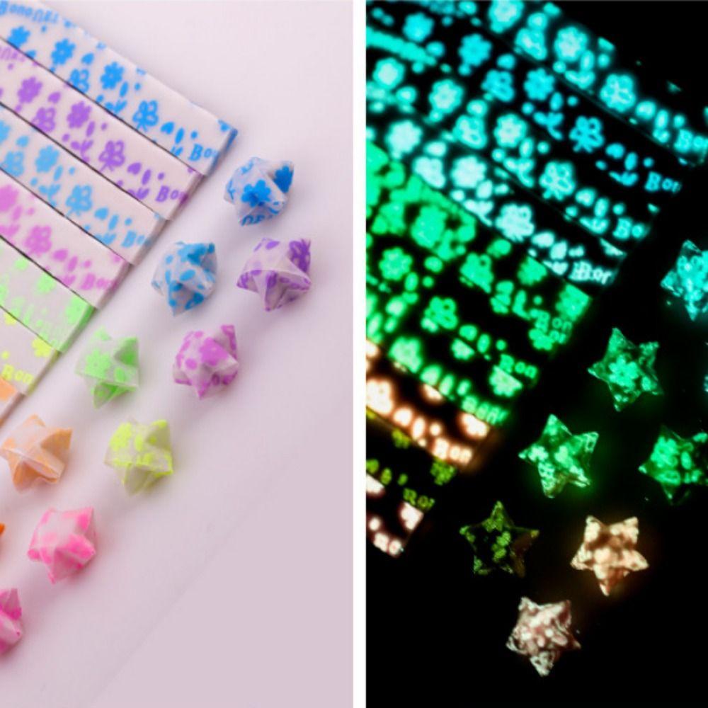 210 листов светящейся декоративной блестящей бумаги для оригами, бумага для поделок, бумага для поделок со звездами