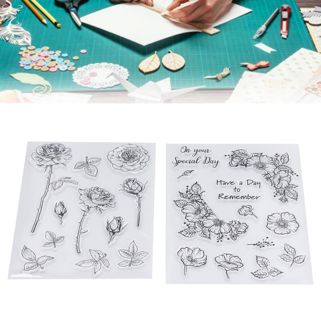 2 шт. Прозрачные штампы, безопасные многоразовые, интересные декоративные принадлежности для поделок для Invi